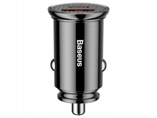 BASEUS Ładowarka samochodowa Circular PD QC4.0+ 5A 30W (czarna) CCALL-YS01