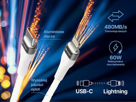 Kabel TRACER Typ C - Lightning 1m WH