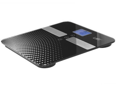 Waga łazienkowa LAFE WLS003.0 z analizą czarna kropki