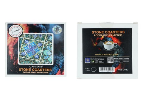 Kpl. 4 podkładek kamiennych - Sześciokątne, Maroko (CARMANI)