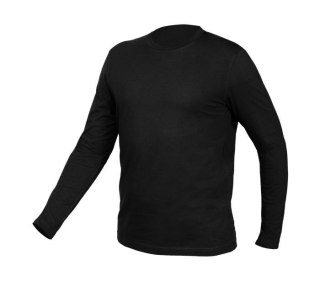 KOSZULKA Z DŁUGIM RĘKAWEM, CZARNA, ROZMIAR XL
