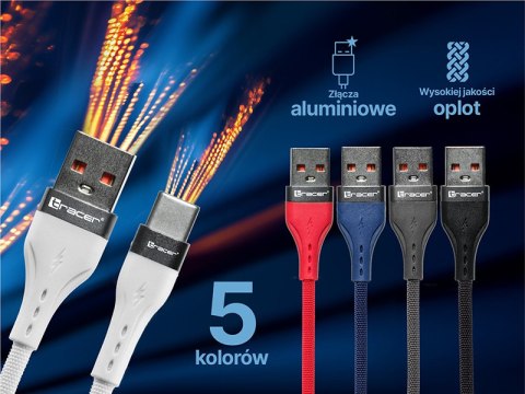 Kabel TRACER USB A - Typ C 1m GR