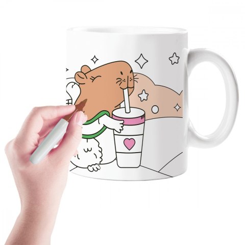 Kubek do kolorowania kapibara