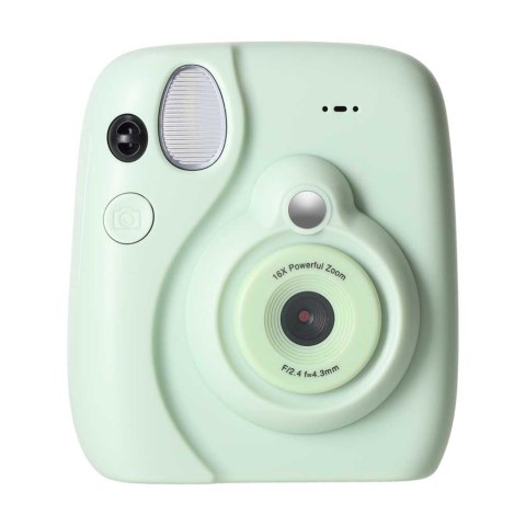 Aparat fotograficzny cyfrowy natychmiastowy 16x 128GB wkłady mazaki zielony