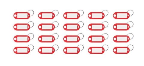 Zestaw brelok/identyfikatory do kluczy 100 szt