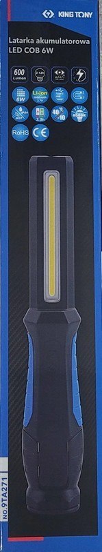 LATARKA AKUMULATOROWA LED COB 6W