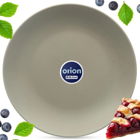 Talerz Deserowy Ceramiczny Zielony Matowy 20,5 cm ORION Zmywarka