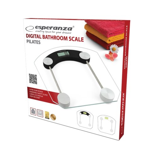 EBS008K Esperanza cyfrowa waga łazienkowa pilates czarna