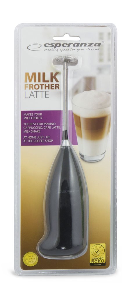 EKF001K Esperanza spieniacz do mleka ręczny latte czarny