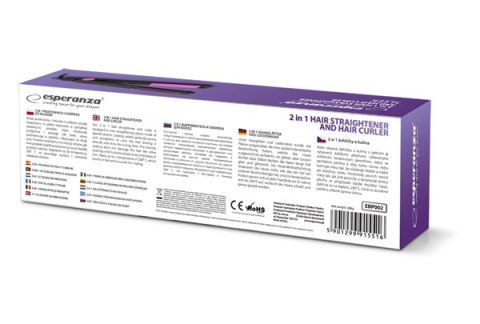 EBP002 Esperanza prostownica z lokówką do włosów sleek