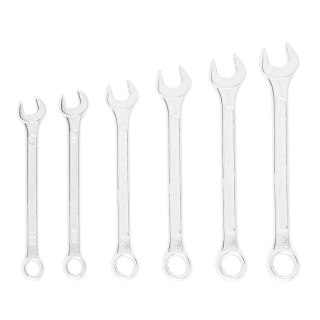 Klucze płasko-oczkowe 8-17 mm, zestaw 6 szt.