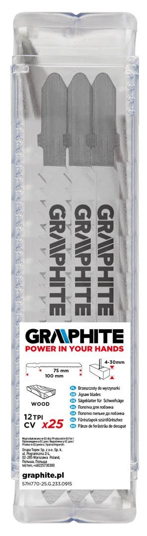 Brzeszczoty do wyrzynarki, 15 TPI, uchwyt typu T, 25 szt.