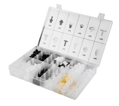 Zestaw spinek samochodowych Peugeot, 345 sztuk