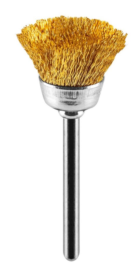 Szczotki mosiężne, pędzelkowa, kielichowa, talerzowa, kpl.3 szt.