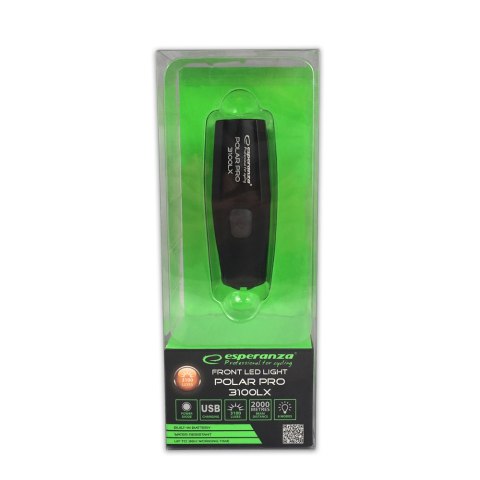 EOT059 Esperanza profesjonalna lampka rowerowa led na przód polar pro 3100 lx
