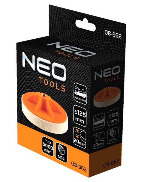 Filc polerski 125 x 20 mm, M14