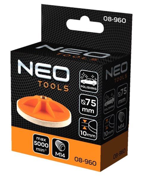 Filc polerski 75 x 10 mm, M14