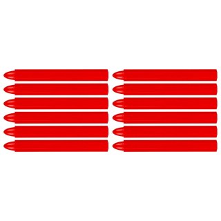 Kreda techniczna do znakowania, czerwona, 12 sztuk