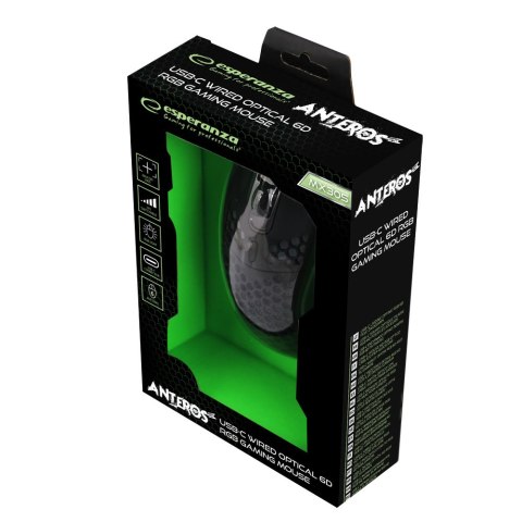 EGM305 Esperanza mysz przewod. gaming led grb 6d opt. usb anteros