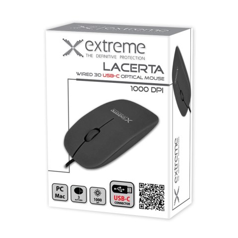 XM111K Extreme mysz przewod. 3d opt. usb-c lacerta czarna