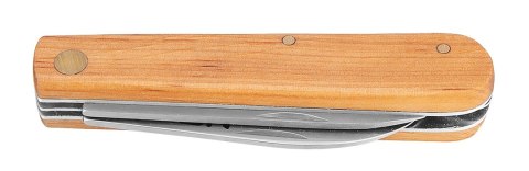 Nóż monterski ze szpikulcem, drewniane okładki