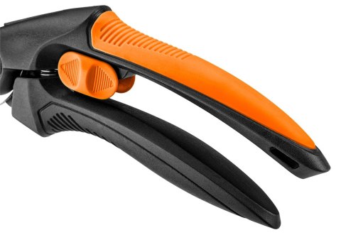 Sekator kowadełkowy 210 mm, zakres do 20 mm, materiał: PP, uchwyt pokryty gumą TPR