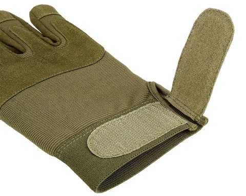 Rękawice taktyczne, skóra syntetyczna, rozmiar 9