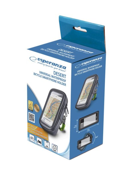 EMH144 Esperanza uchwyt rowerowy do telefonu wodoodporny desert