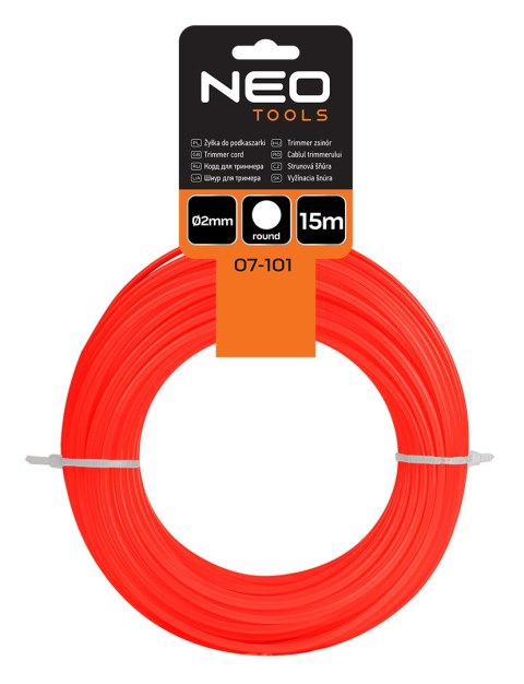 Żyłka do podkaszarki okrągła śr. 2 mm, dł. 15 m