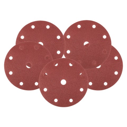 Krążki ścierne 150 mm, P100, 5 szt., z 9 otworami do 04-721
