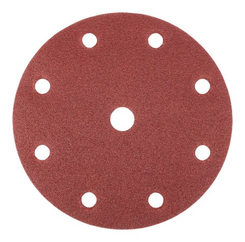 Krążki ścierne 150 mm, P100, 5 szt., z 9 otworami do 04-721