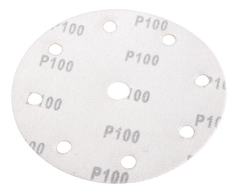 Krążki ścierne 150 mm, P100, 5 szt., z 9 otworami do 04-721
