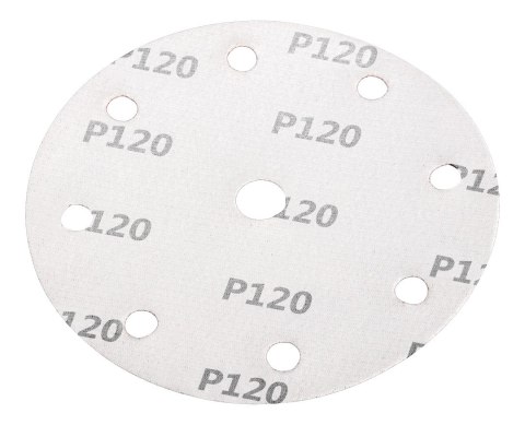 Krążki ścierne 150 mm, P120, 5 szt., z 9 otworami do 04-721