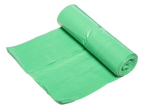 Worki na odpady 200 L, zielone z taśmą, 40 mic, 10 szt.