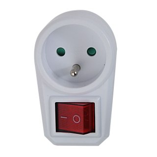 ELK301W Esperanza rozgałęźnik elektr. 1 gn. wł. biały