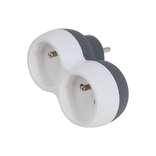 ELK312WE Esperanza rozgałęźnik elektryczny 2 gn. biało-szary