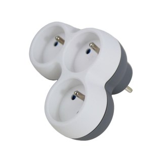 ELK313WE Esperanza rozgałęźnik elektryczny 3 gn. biało-szary