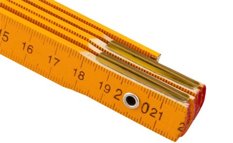 Miara składana drewniana 1 m, żółta