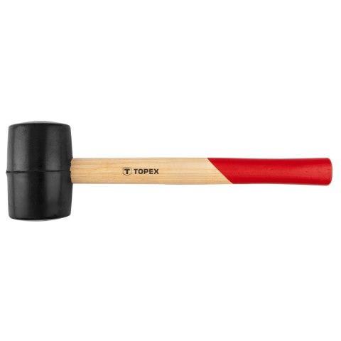 Młotek gumowy 60 mm/400 g, trzonek drewniany