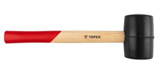 Młotek gumowy 60 mm/400 g, trzonek drewniany