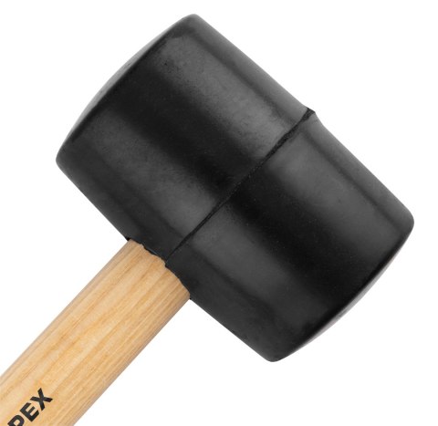 Młotek gumowy 60 mm/400 g, trzonek drewniany