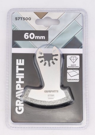 Brzeszczot do urządzenia wielofunkcyjnego, do cięcia ceramiki z nasypem diamentowym, 60 mm