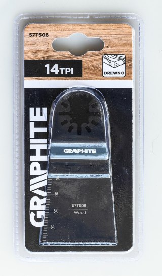 Brzeszczot do urządzenia wielofunkcyjnego, do cięcia wgłębnego, 14TPI, HCS, 45 mm