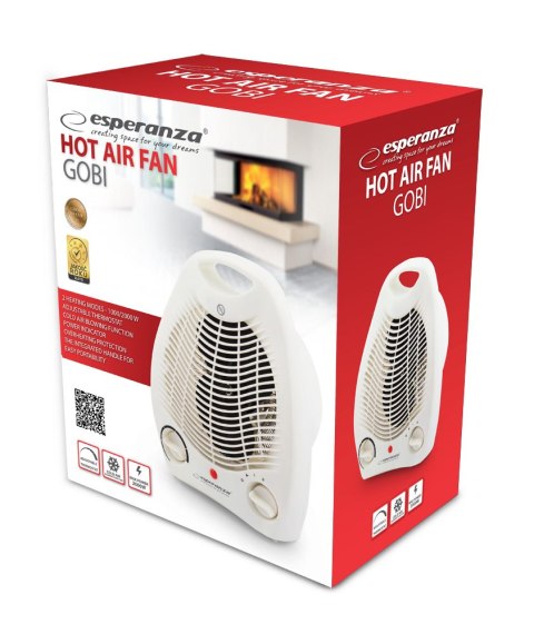 EHH011 Esperanza termowentylator 1000w/2000w gobi