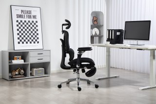 Activejet Fotel biurowy Ergonomiczny YK848 czarny