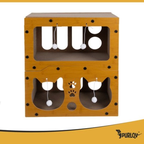 Drapak dla kota - dwupiętrowy domek Purlov 27017