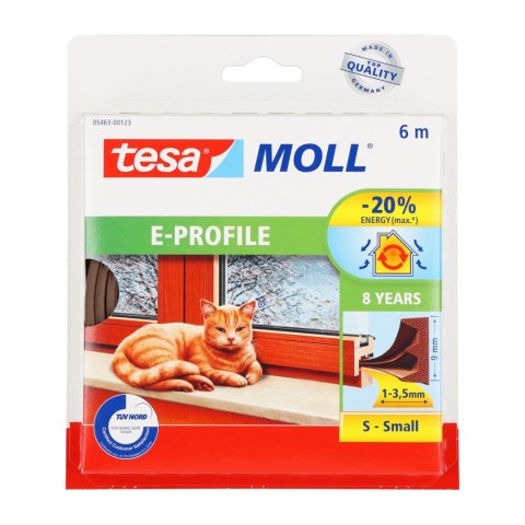 Uszczelka gumowa profil e 6m : 9mm, brązowa(h0546323)