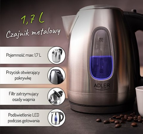 AD 1223 Czajnik metalowy 1,7 l