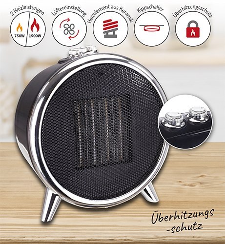 AD 7742 Grzejnik ceramiczny 1500 w