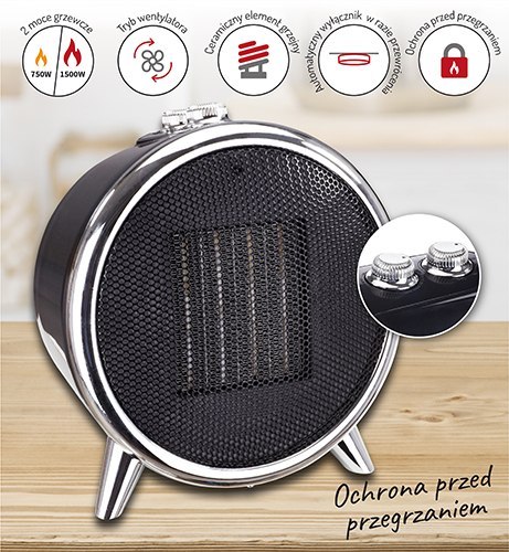 AD 7742 Grzejnik ceramiczny 1500 w